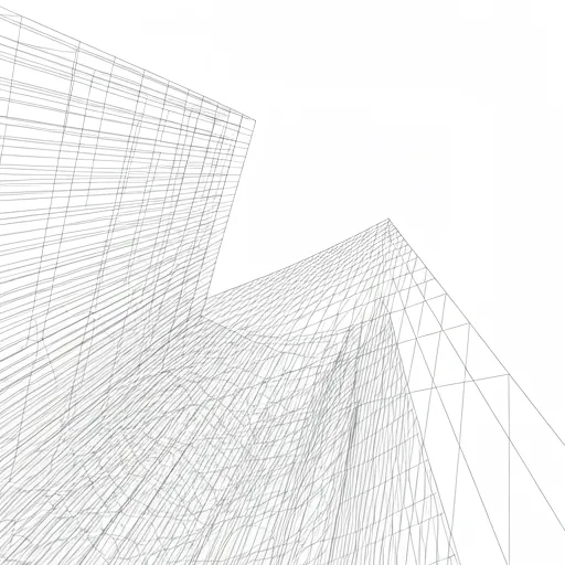 Minimalist white architectural curves with soft shadows and bright airy atmosphere under a pale blue sky